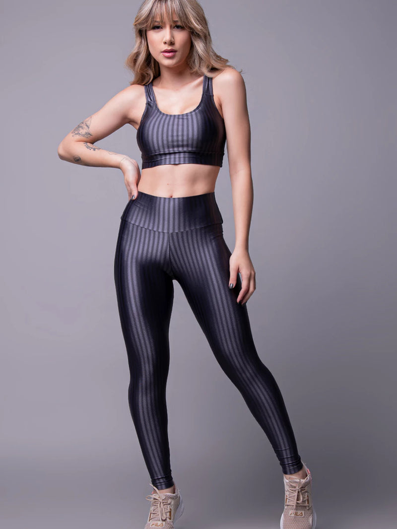 Conjunto Aceleratto Top e Legging New Zig 3D