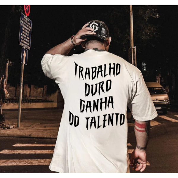 Camiseta Aceleratto Oversized "Trabalho Duro"