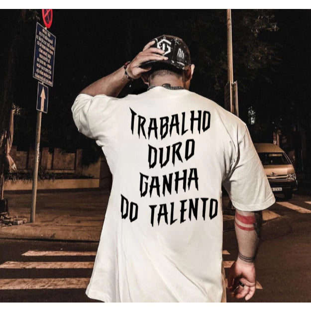 Camiseta Aceleratto Oversized "Trabalho Duro"