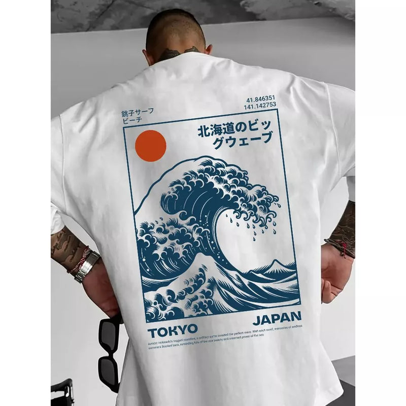 Camiseta Aceleratto Onda Japan - Estilo Streetwear