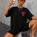 Camiseta Aceleratto Oversized Pink Gangster