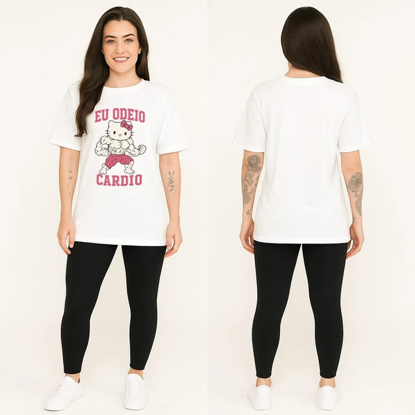 Camiseta Oversized Aceleratto Hello Kitty