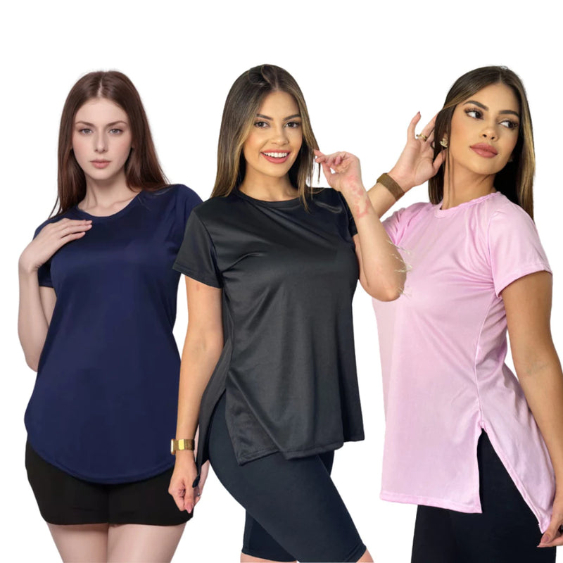 Kit 3 Camisetas Dry Fit Aceleratto