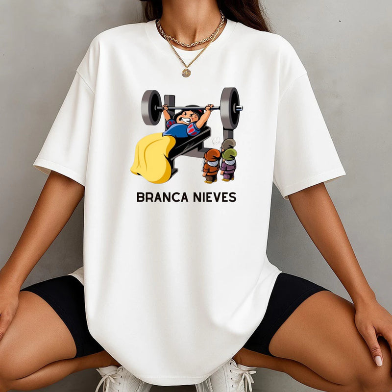 Camiseta Aceleratto Oversized Branca de Neve