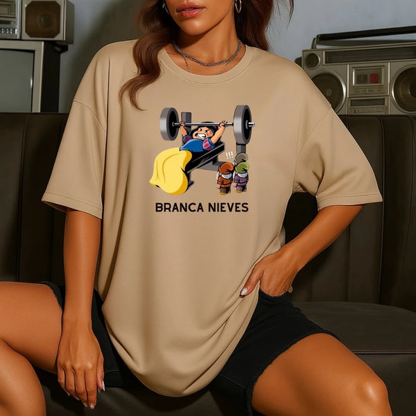 Camiseta Aceleratto Oversized Branca de Neve