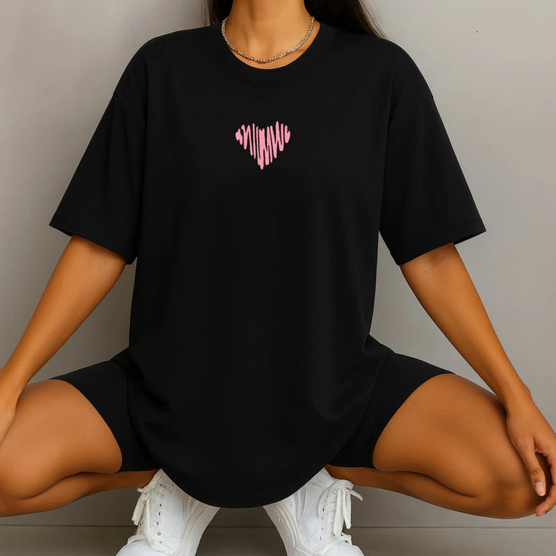 Camiseta Aceleratto Oversized Coração